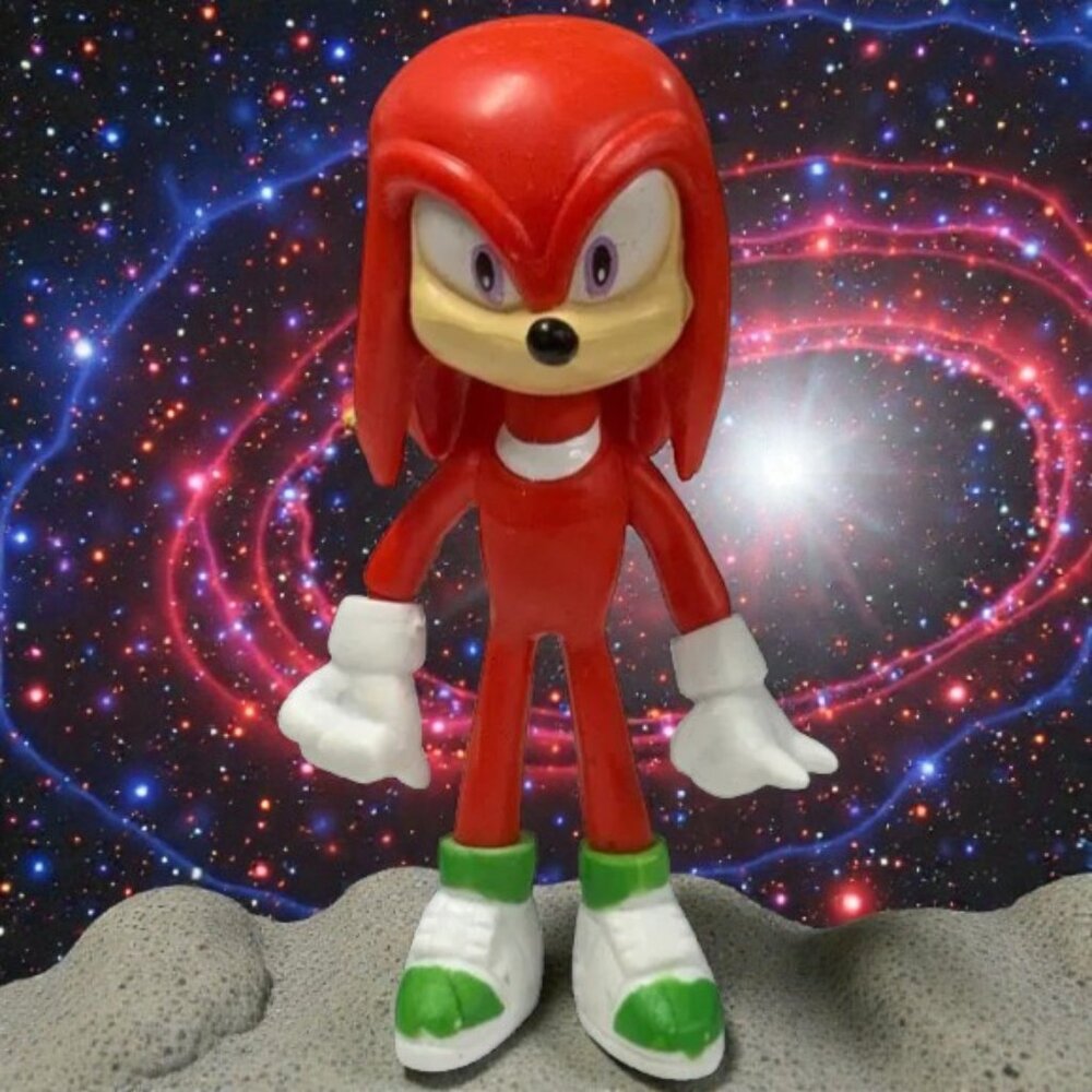 Sonic the Hedgehog Knuckles the Echidna Red w/Green Shoes 4" PVC Action Figure